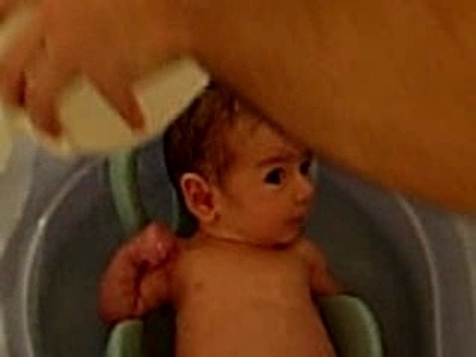 dans la baignoire