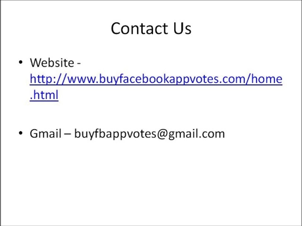 Get Bulk Votes for Facebook Contest & Online Contest