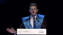 Student Speech during CEMS Annual Events 2013 Graduation Ceremony in Barcelona, Spain @ESADE