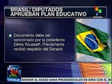 Diputados de Brasil aprueban invertir el 10% del PIB en ecuación