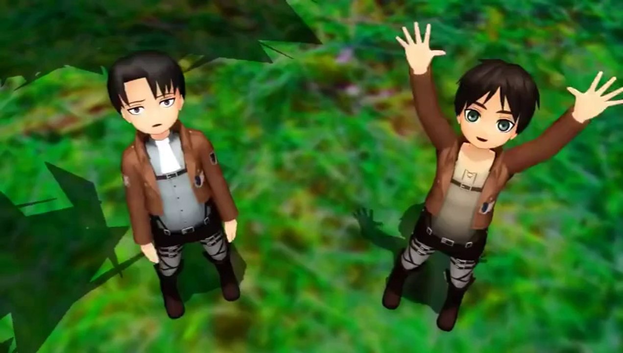【進撃のＭＭＤ】落ちるエレンとがんばる兵長