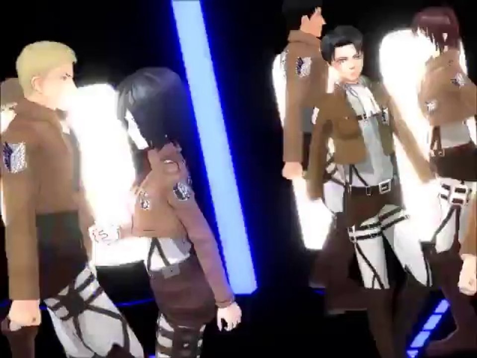 【MMD】One_ Two_ Three! - Attack on Titan_Shingeki No Kyojin