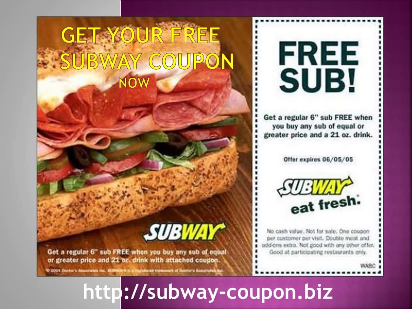 Free fast food deals coupons