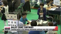 64 local election balllot-count continues even after midnight