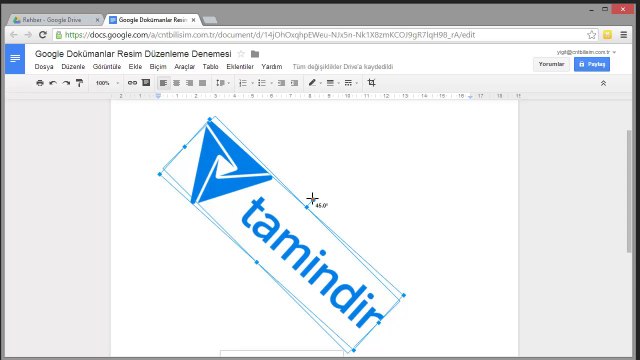 Google Dokümanlar İle Resim Düzenleme İşlemleri Nasıl Yapılır