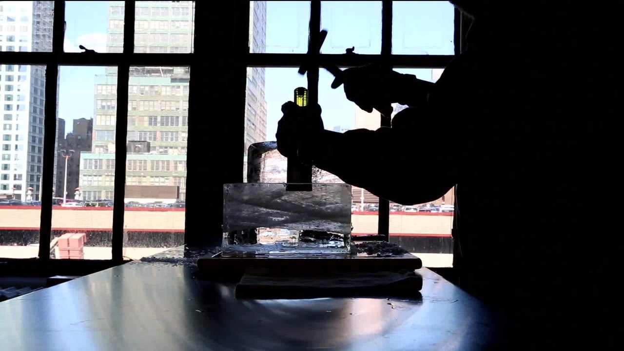 Carving Cocktail Ice