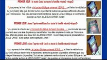 Procédure à suivre pour la retraite spirituelle au Nom de JESUS-CHRIST