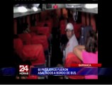 Asaltan a 60 pasajeros de un bus interprovincial en Barranca