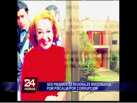 Son seis los presidentes regionales investigados por presuntos actos de corrupción