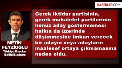 Feyzioğlu: Partiler Köşk İçin Aday Göstermede Geç Kaldı