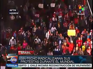 Sin Techo amenazan con radicalizar sus protestas durante el Mundial