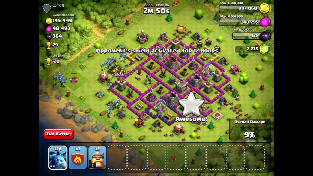 100 Minion Attack Clash of Clans