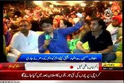 Aaj TV Sawal Hai Pakistan Ka Rizwan Jaffar MQM Workers & Supporters gathered and sit in at Numaish Karachi to show solidarity with QET Altaf Hussain