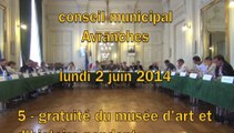 conseil municipal > Avranches > 2 juin 2014 > gratuité expo / fonds ancien