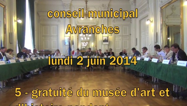 conseil municipal > Avranches > 2 juin 2014 > gratuité expo / fonds ancien