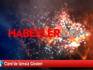 Cizre'de İzinsiz Gösteri