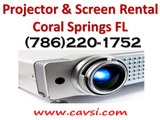 Projector Rental Coral Springs FL (786)220-1752