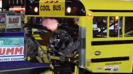 school bus dragster