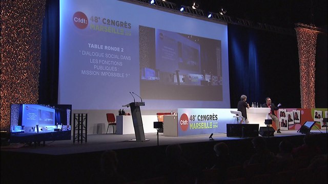 48e congrès de la CFDT - Table ronde Fonctions publiques (3 juin - 11h à 12h30)