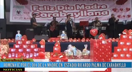 HOMENAJE  POR EL DÍA E LA MADRE EN EL ESTADIO RICARDO PALMA