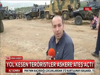 Doğuda yol kesen teröristler 4 askeri yaraladı