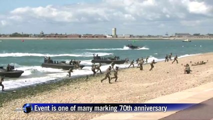 British troops stage D-Day reenactment in Portsmouth