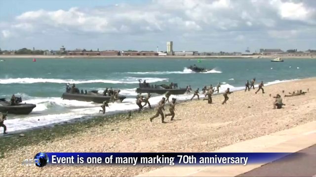 British troops stage D-Day reenactment in Portsmouth