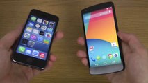 iPhone 5S iOS 8 vs. Google Nexus 5 Android 4.4.3 KitKat - Which Is Faster