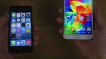 iPhone 5S iOS 8 vs. Samsung Galaxy S5