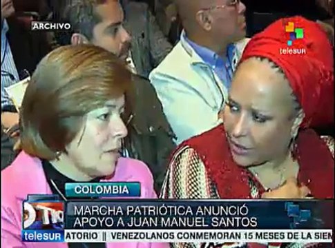Colombia: Marcha Patriótica y PC apoyan a Santos en segunda vuelta