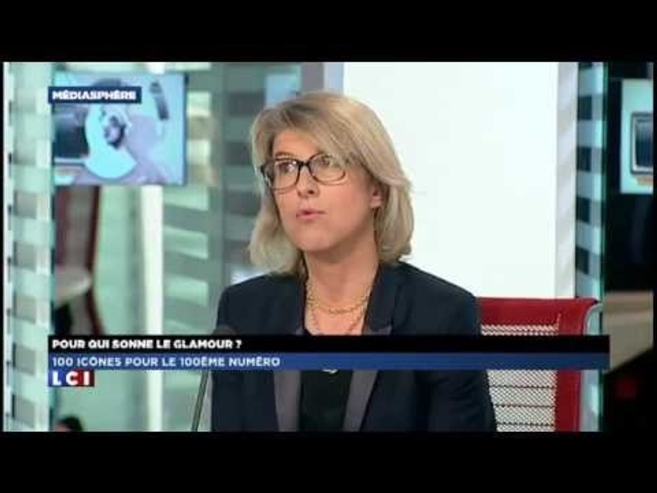 Interview de Marie Lannelongue, rédactrice en chef de Glamour, sur le plateau de LCI.