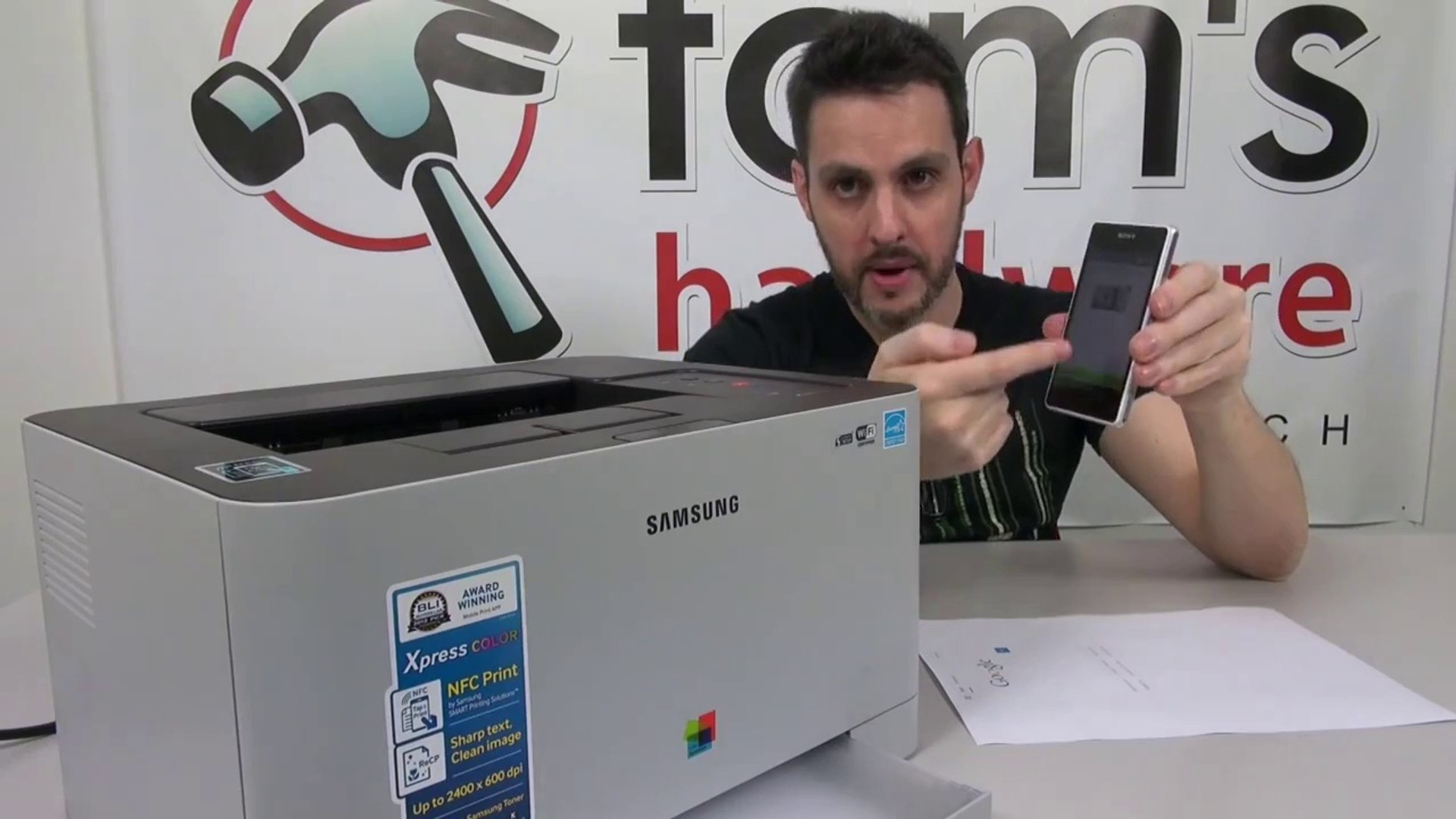 Stampare con NFC su Samsung Xpress C410W - Video Dailymotion