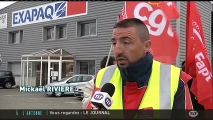 Mobilisation des chauffeurs livreur d’Exapaq (Toulouse)