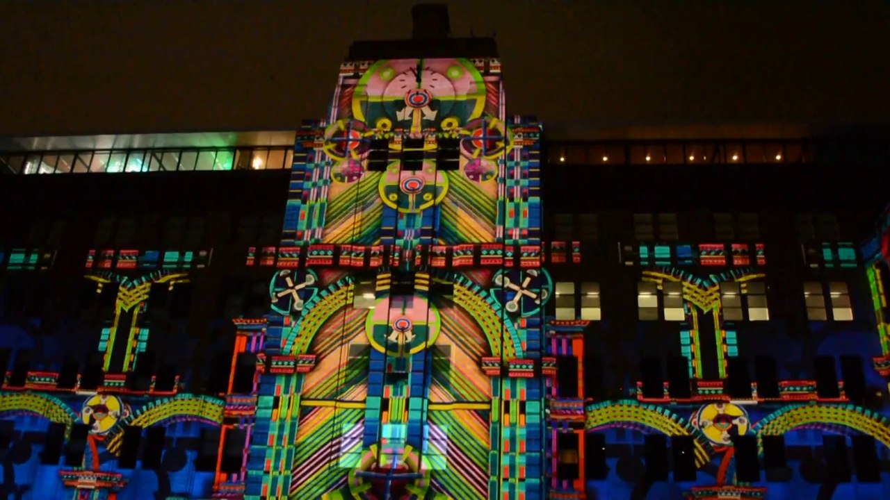 Illuminati symbols on Sydney Vivid Show