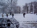 Bataille de boules de neige à heugas!!!