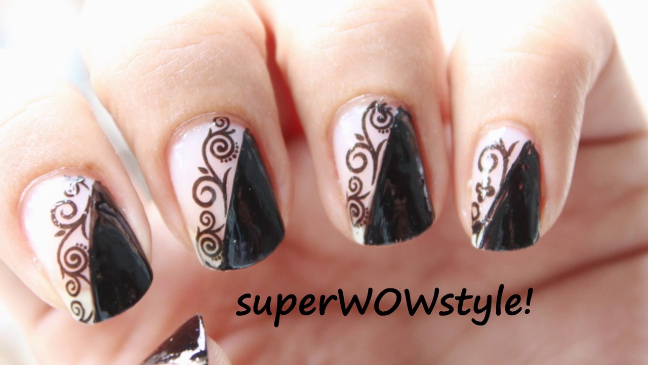 Cute nail Designs For beginners - easy DIY Video tutorial Polish Design Tutorials