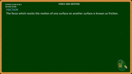 PHY09 Force and Motion Part 7 Friction
