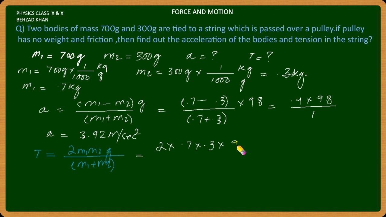 PHY09 Force and Motion Part 15 Numerical 7
