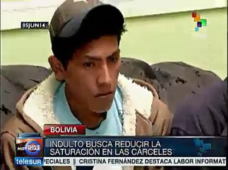 Indulto presidencial ayuda a 600 presos en Bolivia