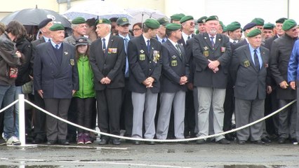 Cérémonie de tradition à Colleville-Montgomery