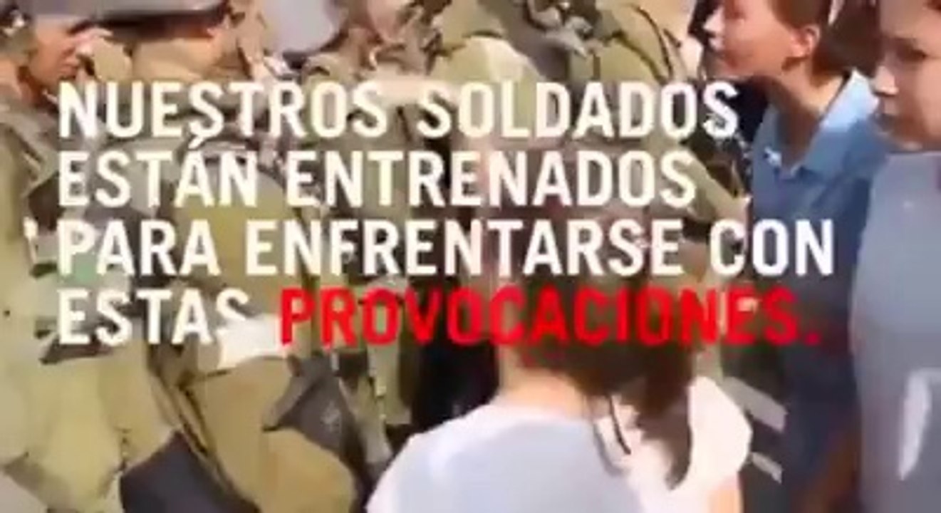 Provocaciones de niños palestinos a las fuerzas israelis,