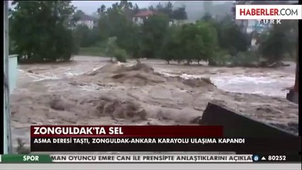 Zonguldak-Ankara Karayolu Ulaşıma Kapandı
