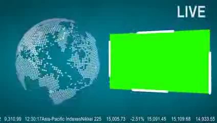 LIVE News Flash with a Green Screen Free to Use