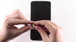 How To Insert Micro SIM Card - LG G Flex