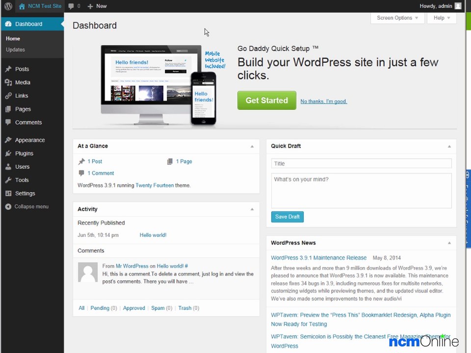 How to install WordPress on GoDaddy web hosting