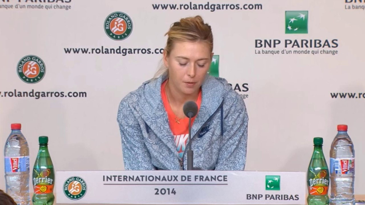 French open: sharapova im finale: "gekämpft, gebissen"