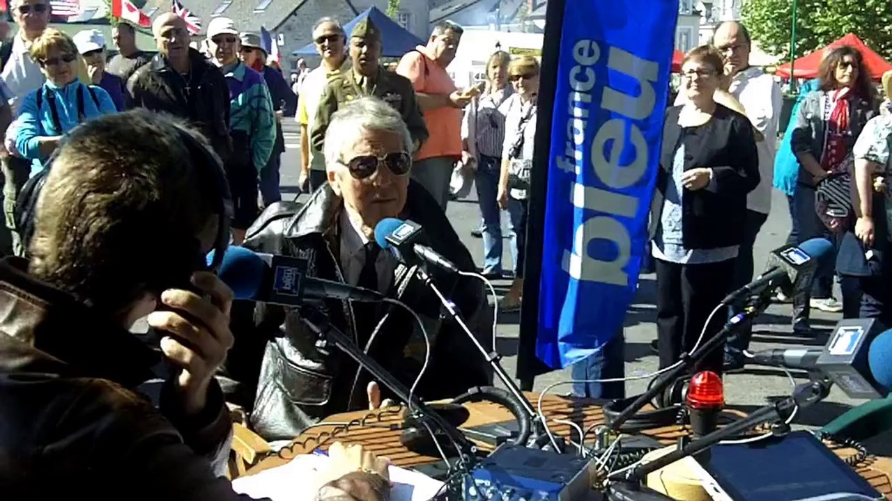 Jean-Claude Narcy à Sainte Mère Eglise le 6 juin : ici c'est formidable.