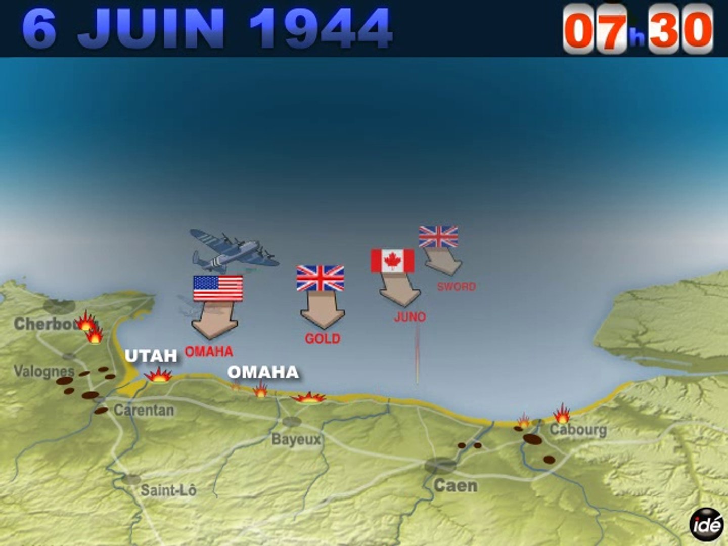 6 Juin 1944 Le Debarquement En Normandie Video Dailymotion
