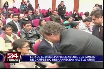 El Estado pide disculpas públicas a familia de campesino desaparecido hace 22 años