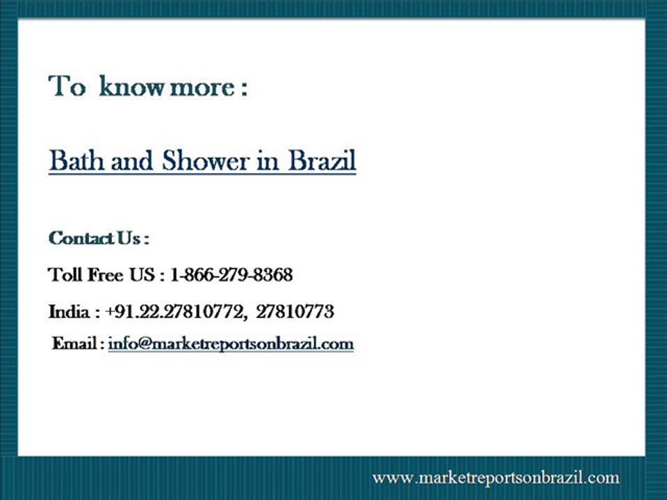 Bath and Shower in Brazil
